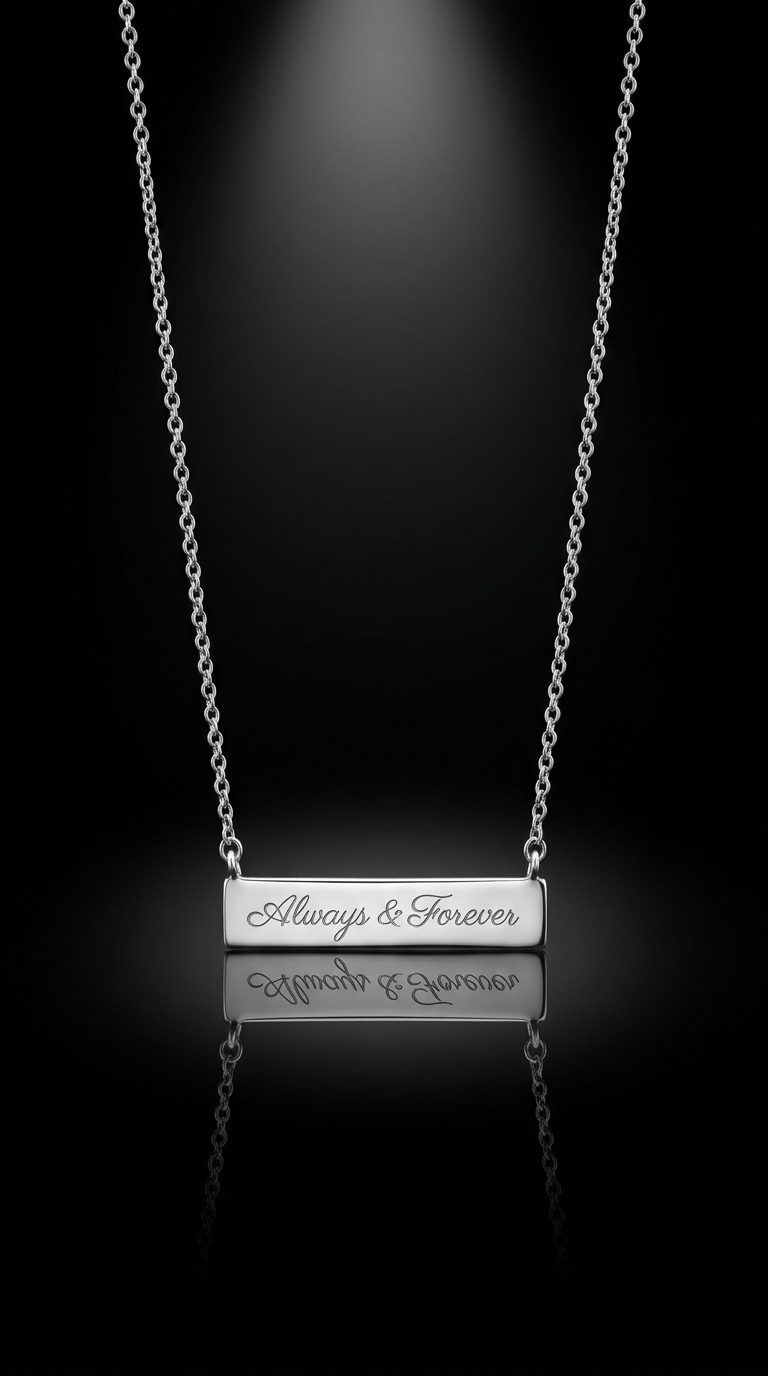 Signature Script Necklace